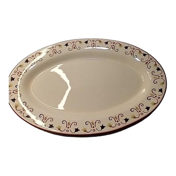 Vicenza Artimino Large Oval Terra Cotta Glazed Platter –  Portugal - Picture 2 of 8